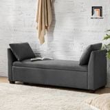  Ghế sofa bench chờ dài 1m3 SB7 Mylisa màu xám vải nỉ 