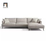  Bộ ghế sofa góc chữ L 2m2 x 1m6 GT27 Thinic chân inox vải nỉ 
