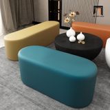 Ghế đôn sofa bọc da giả SB25 Ovaline dài 1m3 sảnh chờ 