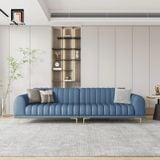  Ghế sofa băng dài 2m6 da công nghiệp BHQ11 Palau chân inox 