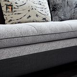  Bộ ghế sofa chữ U UT9 Timme 2m85 vải nỉ cho gia đình 