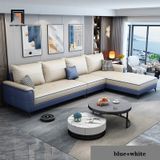 Bộ ghế sofa góc da giả 2m3 x 1m6 GT61 Bovasis kiểu dáng hiện đại 