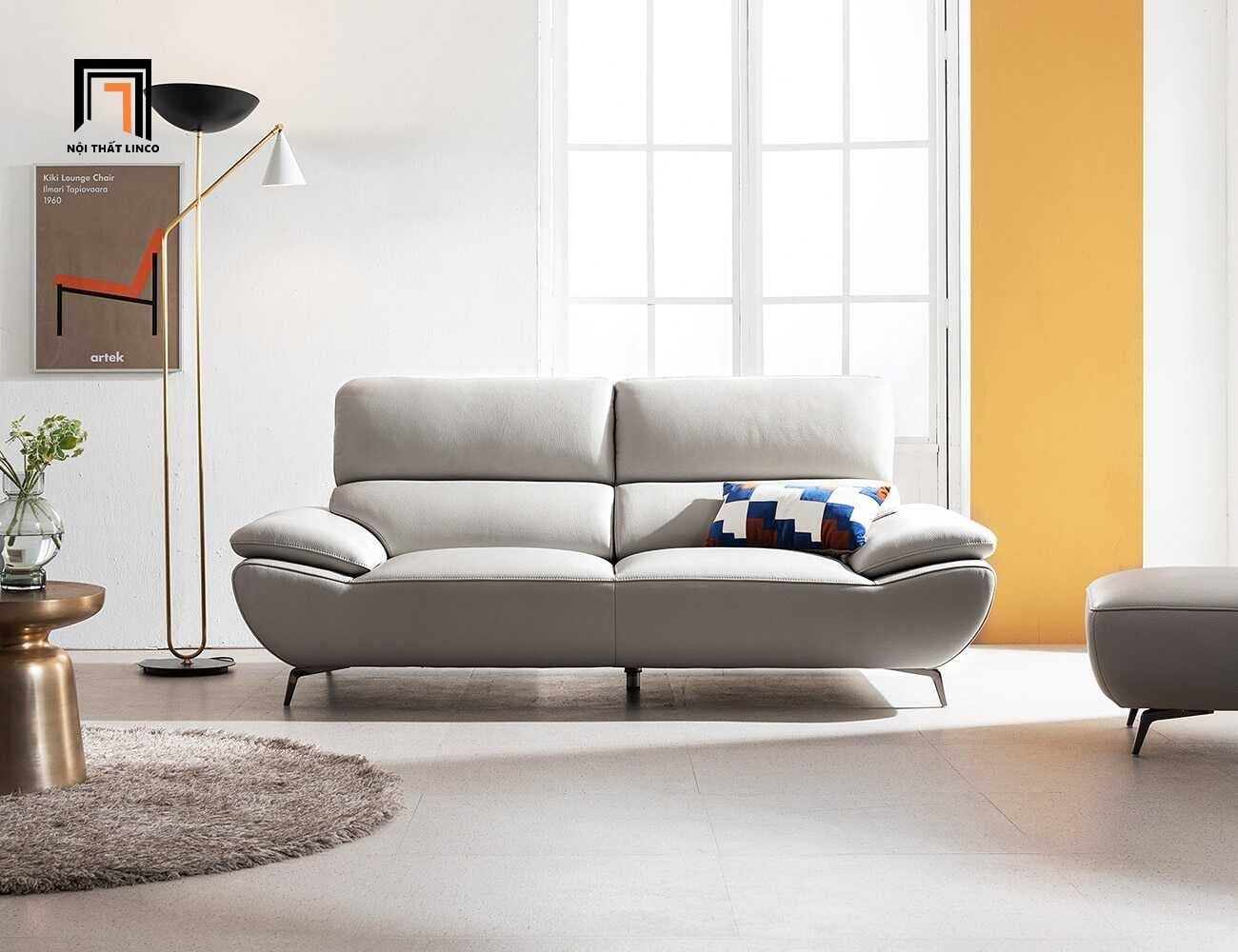  Ghế sofa băng da gật gù BHQ41 Toledo 1m9 màu xám ghi 