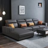  Sofa phòng khách chữ U UT11 Zion 3m95 bọc da đẹp 