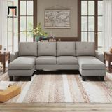  Bộ sofa U 2m6 UT27 Eilean giá tốt màu xám than 