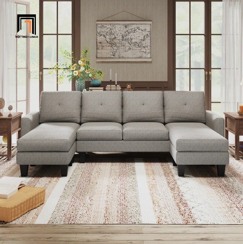  Bộ sofa U 2m6 UT27 Eilean giá tốt màu xám than 