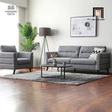  Ghế sofa băng 1m9 nỉ xám BT42 Liner phòng khách chung cư 