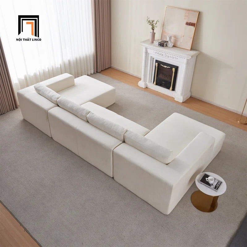  Ghế sofa chữ U UT17 Dade 3m1 màu kem giá rẻ 