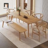  Bộ bàn ăn gia đình 51-BAG4-Comon gỗ tự nhiên xinh xắn 