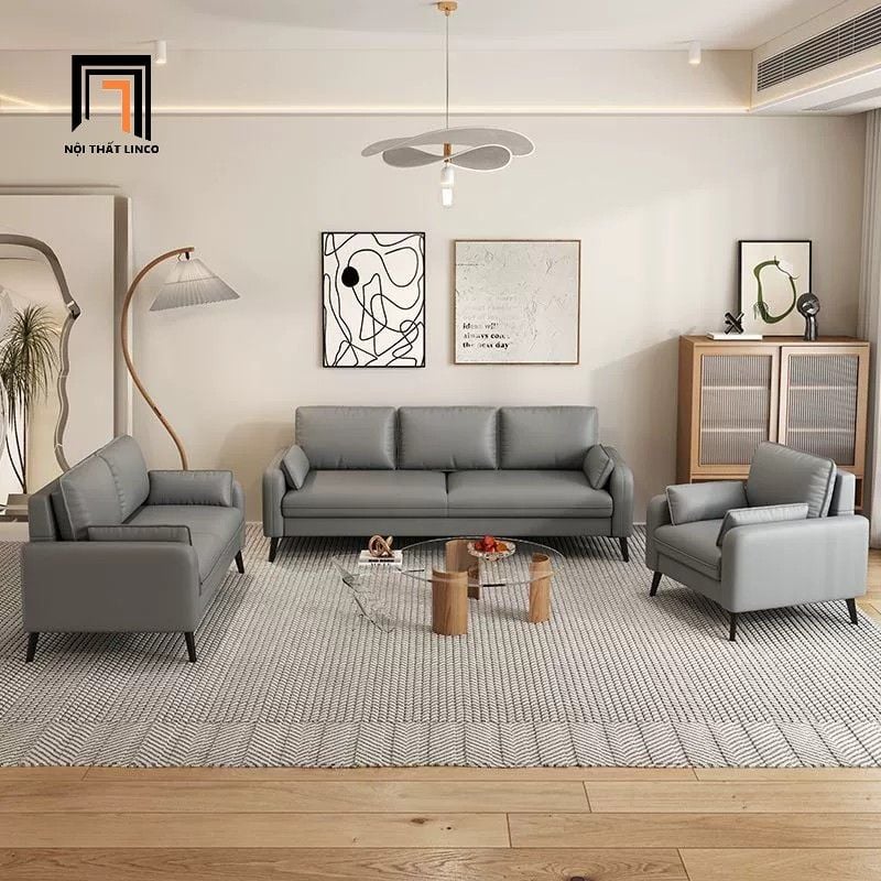  Ghế sofa băng dài 2m BT203 Hessvilla da chống trầy cho chung cư 