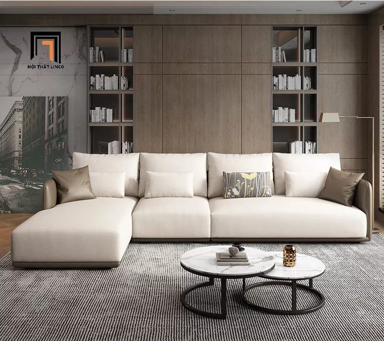  Bộ ghế sofa góc GT25 Nordic 3m x 1m6 da công nghiệp chống trầy 