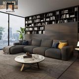  Bộ ghế sofa góc chữ L lớn GT29 Hoove 3m x 1m6 xám trắng 