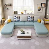  Bộ sofa U UT98 Narod 3m1 vải nỉ phối màu đẹp 
