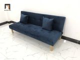  Bộ ghế sofa giường bed 1m7 GBL1 xanh đậm vải nhung nhỏ gọn 