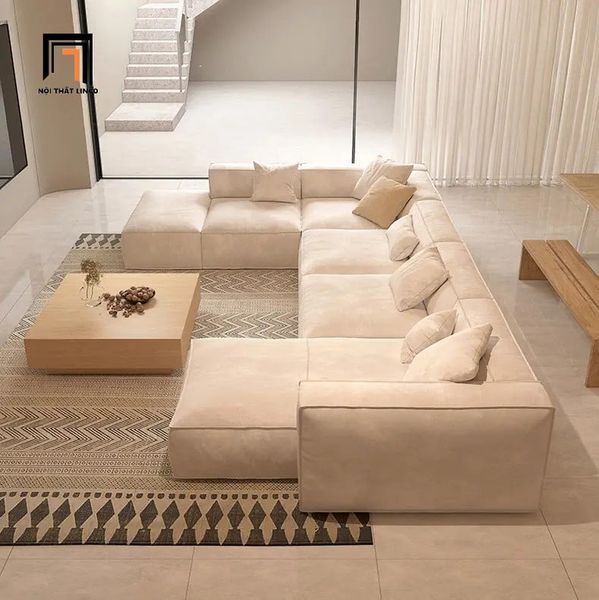 sofa chữ U dài 3m25 sang trọng