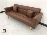  Bộ ghế sofa giường đa năng dài 2m GBL2 bật giường nằm da nâu 