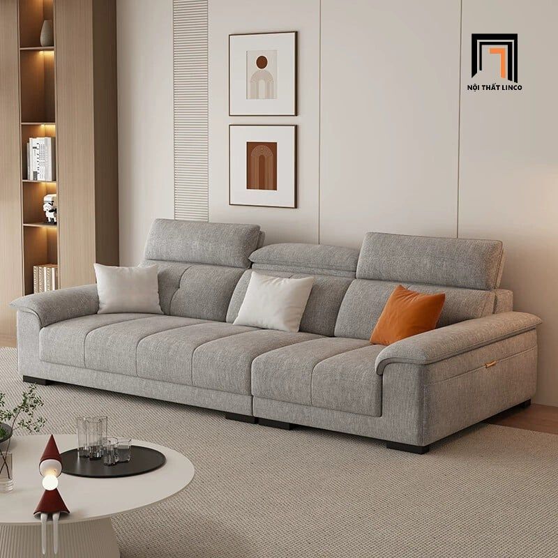  Ghế sofa văng gật gù cao cấp dài 2m6 BHQ6 Farrow vải nỉ mềm 