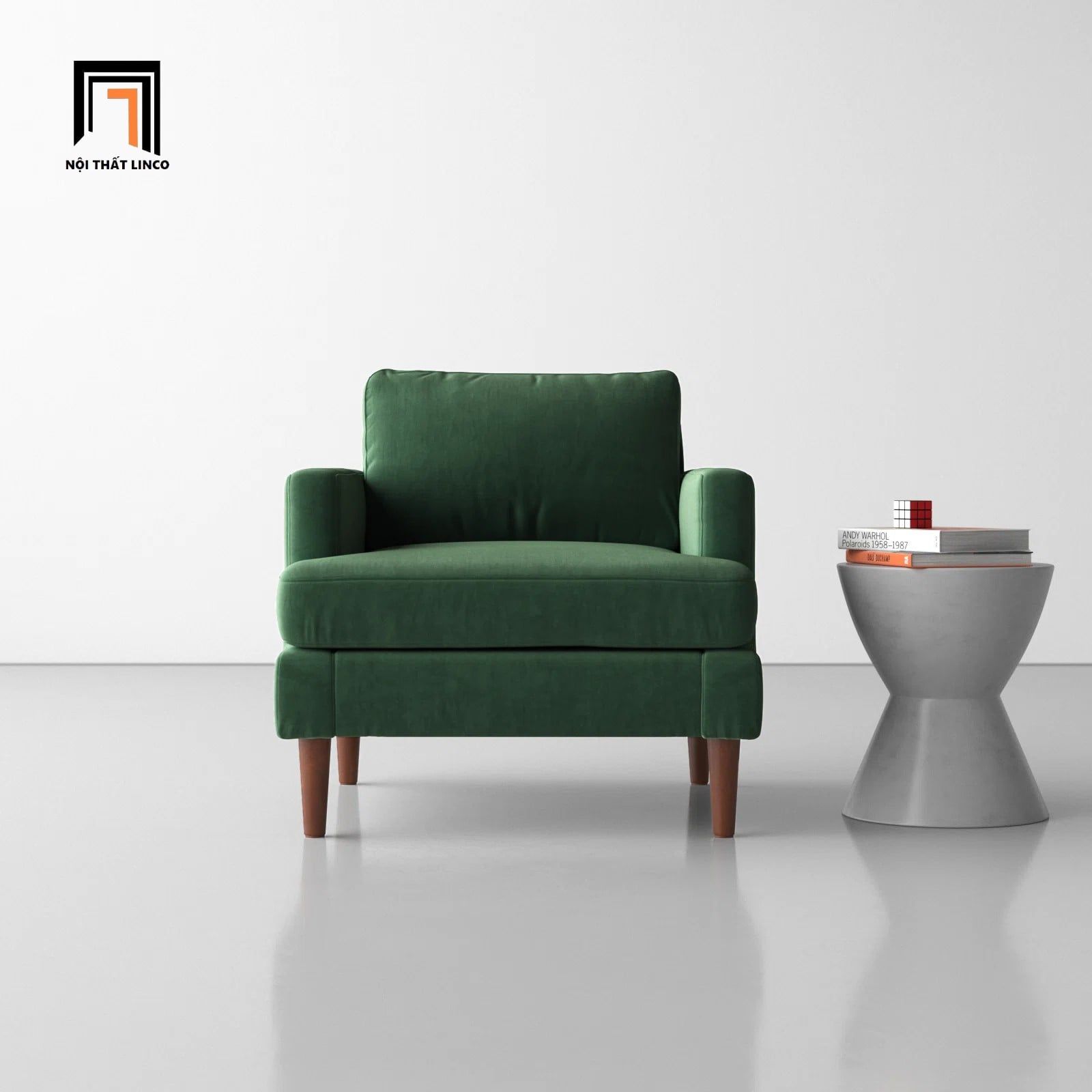  Ghế sofa đơn phòng khách nhỏ DT107 Laguna vải bố nỉ mềm 