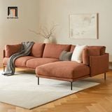  Bộ ghế sofa góc chữ L GT285 Martel 2m2 x 1m6 vải nỉ màu cam 