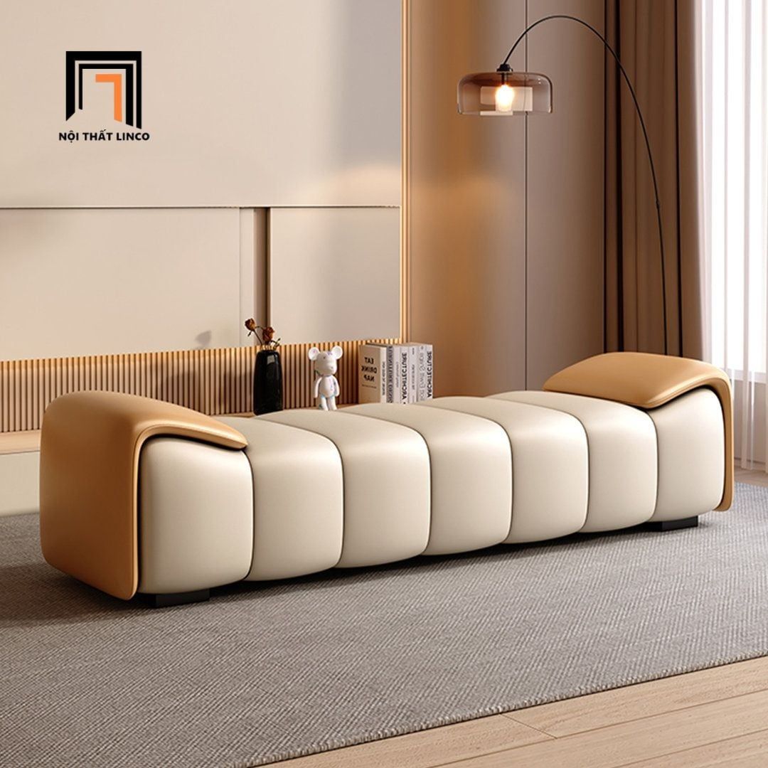  Ghế sofa bench da công nghiệp SB35 Durrow dài 1m5 chia múi 
