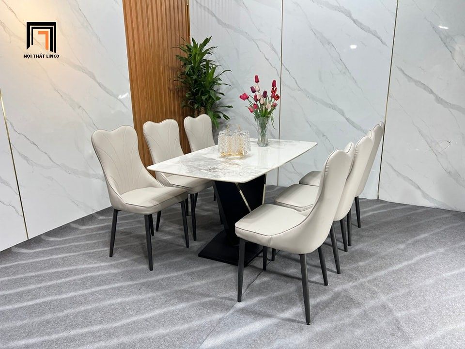  Set bàn ghế ăn xinh xắn 31-BAD6-Baraka mặt đá nhập khẩu 