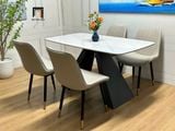  Bộ bàn ghế ăn nhỏ gọn cao cấp 25-BAD4-Casdia 4 người ngồi 