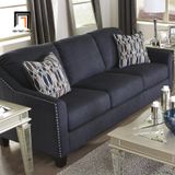  Ghế sofa văng phòng khách dài 2m BT35 Canchola đính nút đẹp 