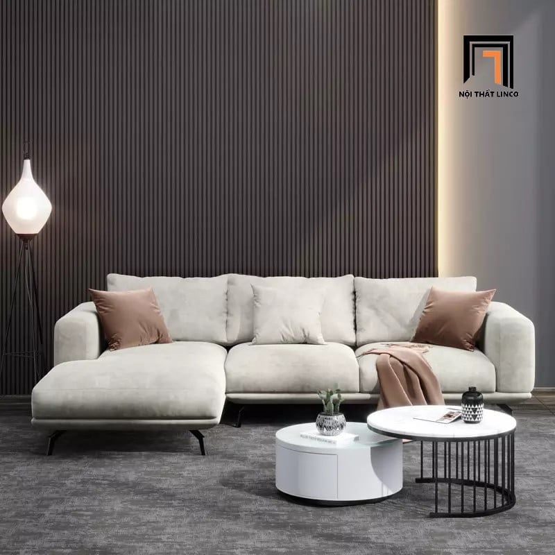  Bộ ghế sofa góc L GT28 Bamo 2m4 x 1m6 phòng diện tích lớn 