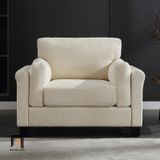  Ghế sofa đơn phòng khách sang trọng DT113 Alans màu nâu nhạt 