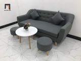  Bộ ghế sofa băng dài 1m9 BL10 BGN màu xám đen giá rẻ 