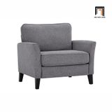  Ghế sofa đơn xám lông chuột DT110 Anwar phòng khách gia đình 