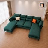  Sofa U giá rẻ UT92 Jasiway 3m bọc nhung sang trọng 