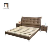  Giường ngủ da Pu màu nâu GN90 Upton 1m6 x 2m giá rẻ 