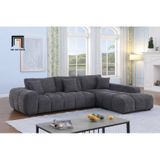  Bộ ghế sofa góc L cao cấp GT252 Marigail 2m5 x 1m7 vải nỉ xanh 