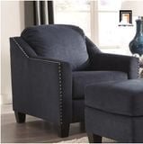  Ghế sofa đơn phòng khách sang trọng DT57 Canchola vải nỉ xám 