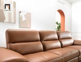  Ghế sofa văng da giả màu nâu BHQ45 Abeha dài 2m5 gia đình 