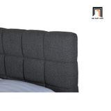  Giường ngủ hiện đại xám đậm 1m6 x 2m GN111 Smoky vải nỉ mềm 