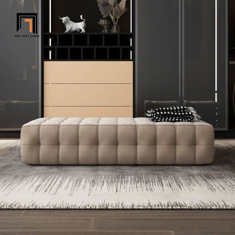  Ghế đôn sofa chữ nhật vải nỉ SB26 Andrews dài 1m8 giật lún 