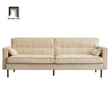 Ghế sofa băng vải nhung màu be kem BHQ52 Conrad 2m giá rẻ 