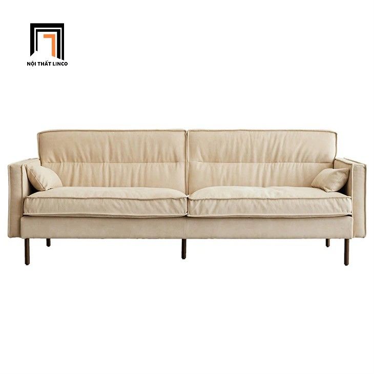  Ghế sofa băng vải nhung màu be kem BHQ52 Conrad 2m giá rẻ 