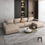  Ghế sofa U da xám UT77 Flin 3m x 1m6 cao cấp 