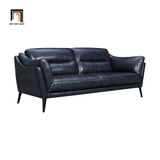  Ghế sofa băng xanh đen BHQ12 Franz da công nghiệp sang trọng 