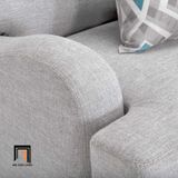  Ghế sofa đơn xám trắng DT13 Somerville phong cách tân cổ điển 