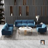  Ghế sofa đơn 1 người ngồi DT79 Genlis vải nhung màu xanh dương 