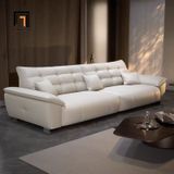  Ghế sofa văng da chống trầy BHQ77 Colo 2m4 xám trắng đẹp 