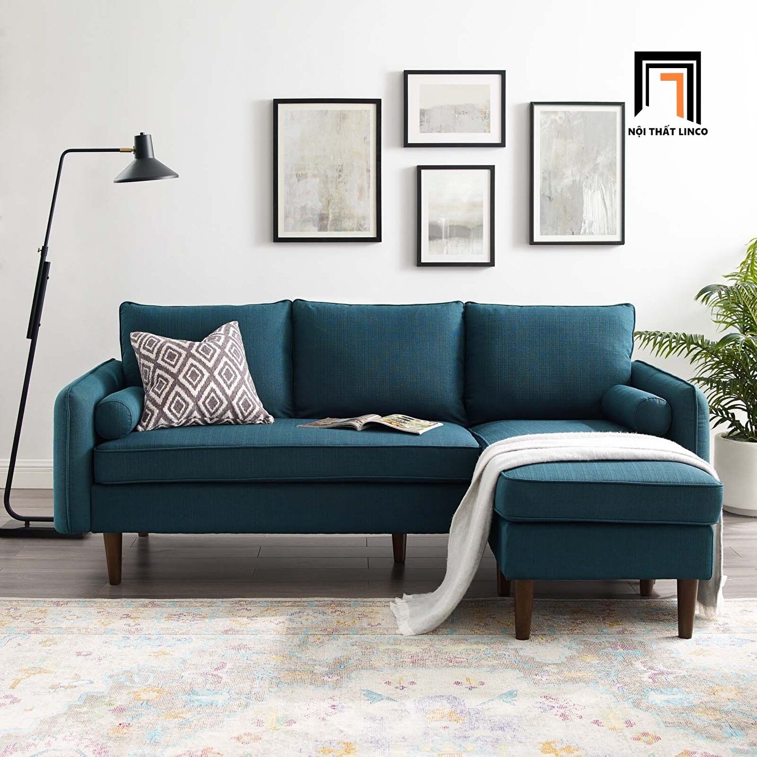  Bộ ghế sofa góc L GT67 Revive 2m2 x 1m4 cho phòng khách nhỏ 
