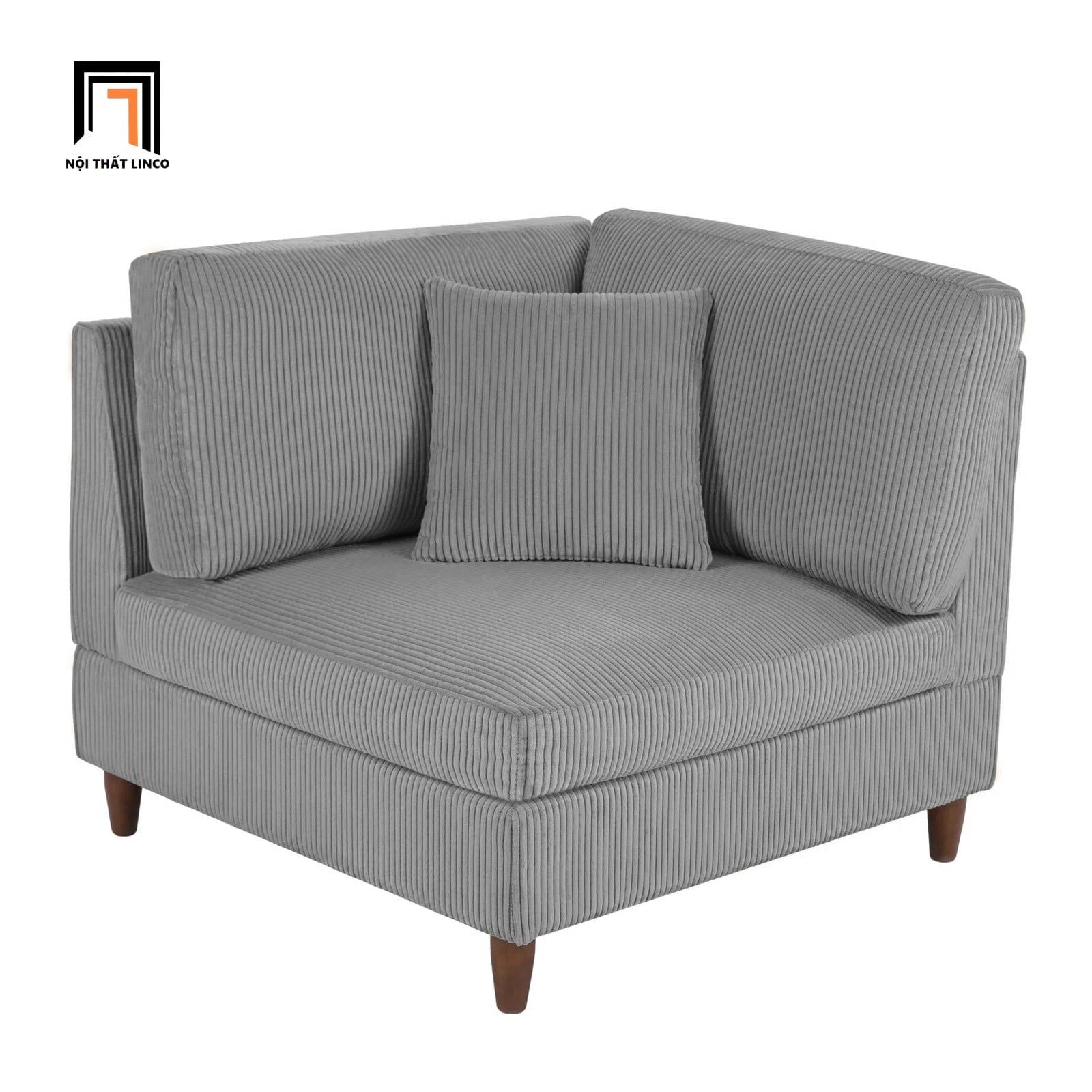  Ghế sofa đơn cho góc phòng DT112 Michelyn vải nỉ xinh xắn 