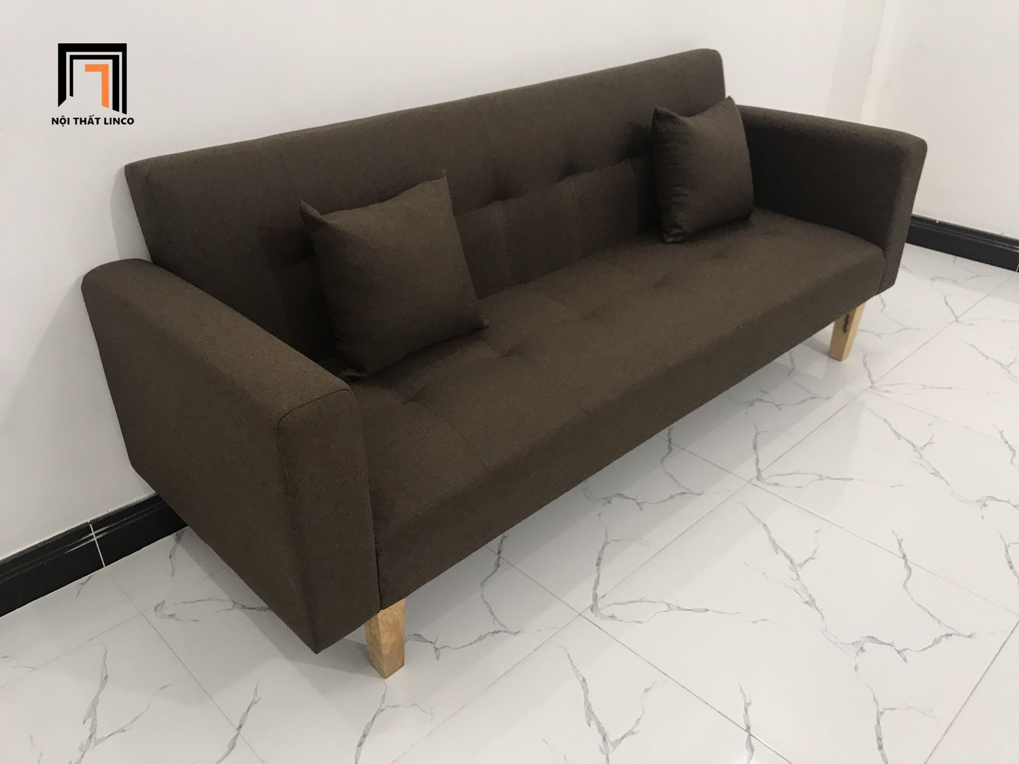 Bộ ghế sofa giường đa năng GBL2 màu nâu đậm 2m cho gia đình 
