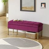  Sofa đôn dài vải nhung đen SB8 Arlo 1m2 kiểu dáng trẻ trung 
