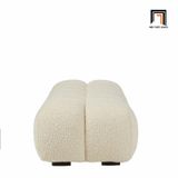  Ghế đôn sofa giá vải lông cừu SB24 Osage dài 1m4 xinh xắn 
